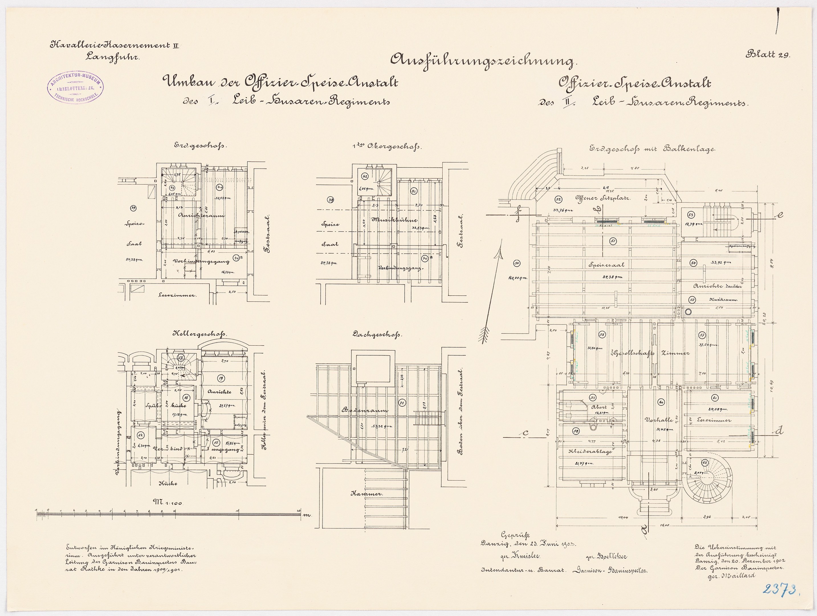Schwarz-weißer architektonischer Grundriss des ehemaligen Bundeskanzleramts, der detaillierte Layout- und Textanmerkungen zeigt.